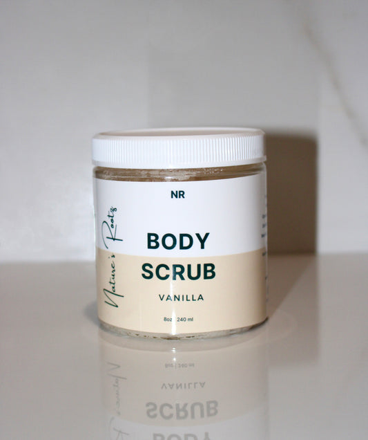 Exfoliante para el cuero cabelludo y el cuerpo de vainilla