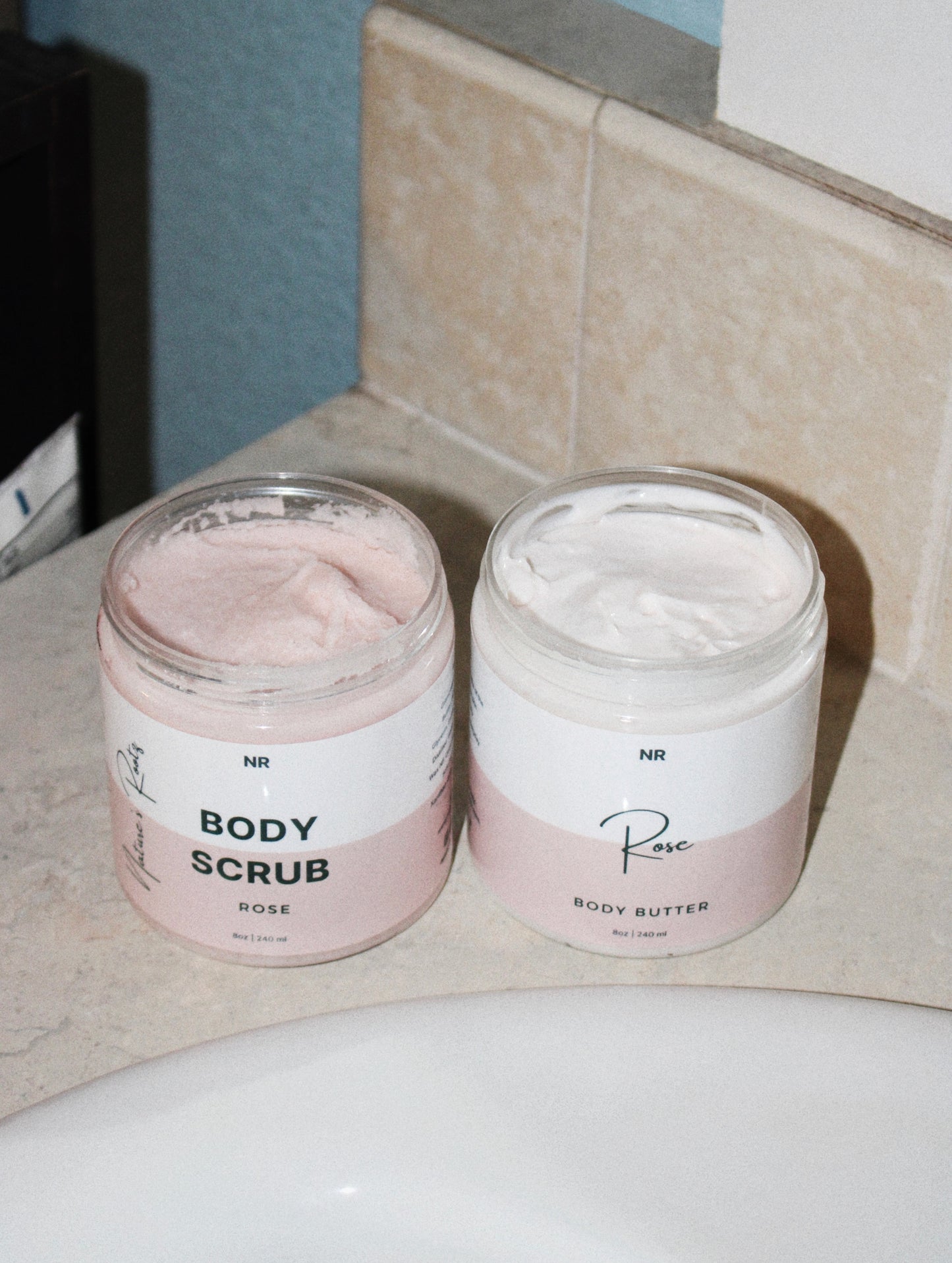 Rose Exfoliate + Hydrate Body Set