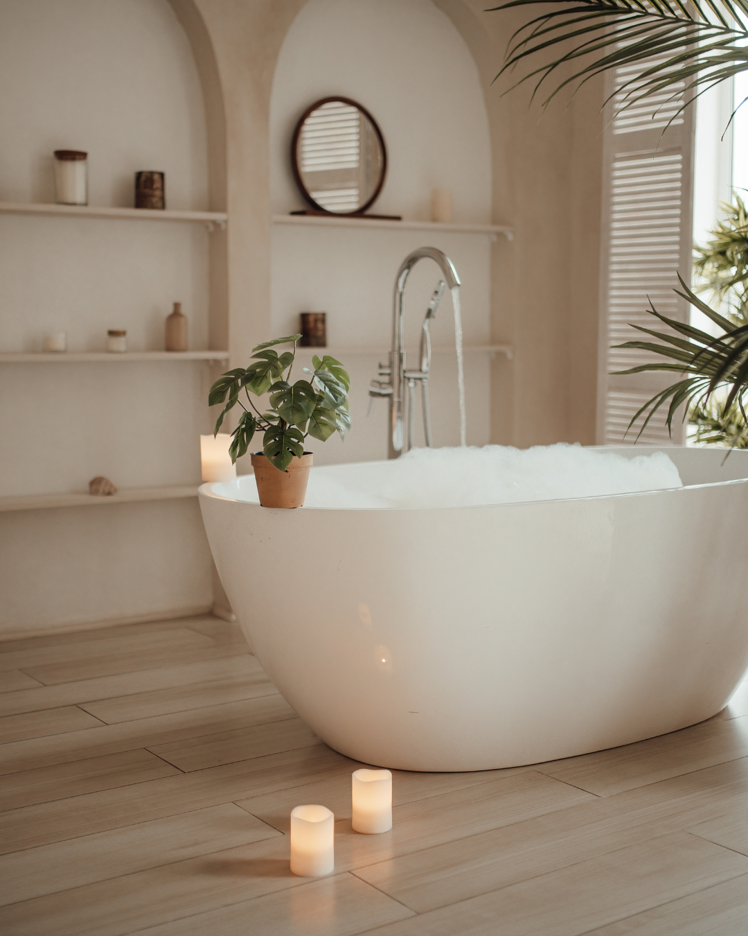 How to Turn Your Bathroom Into a Spa at Home (Luxury Self-Care Routine Without Leaving the House)