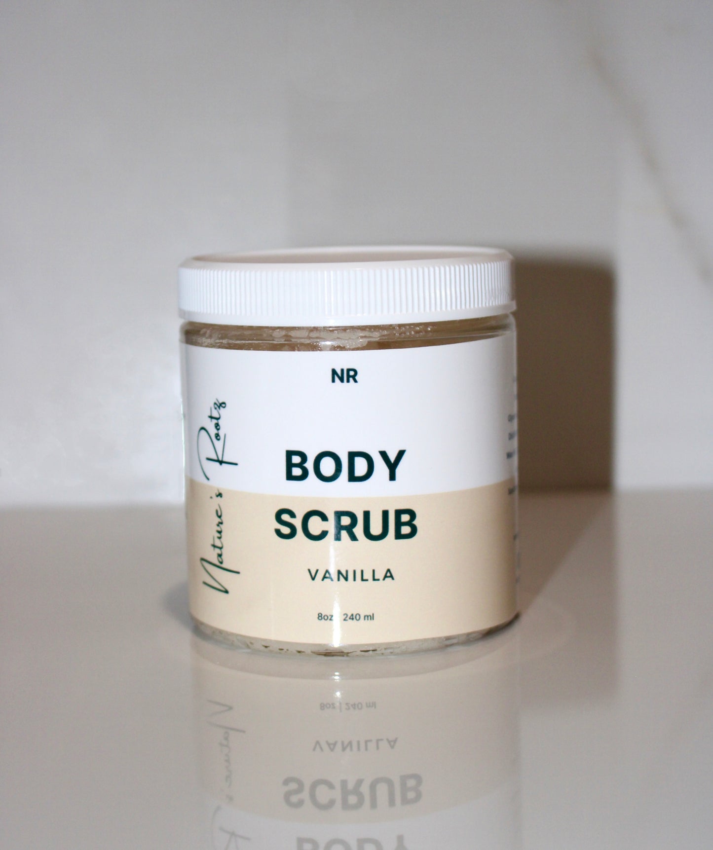 Exfoliante para el cuero cabelludo y el cuerpo de vainilla