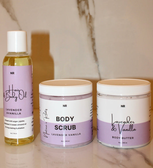 Lavender Vanilla Essentials Set