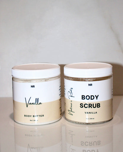Vanilla Exfoliate + Hydrate Body Set