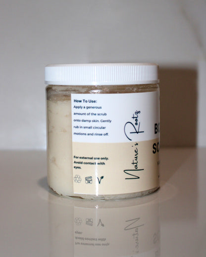 Exfoliante para el cuero cabelludo y el cuerpo de vainilla